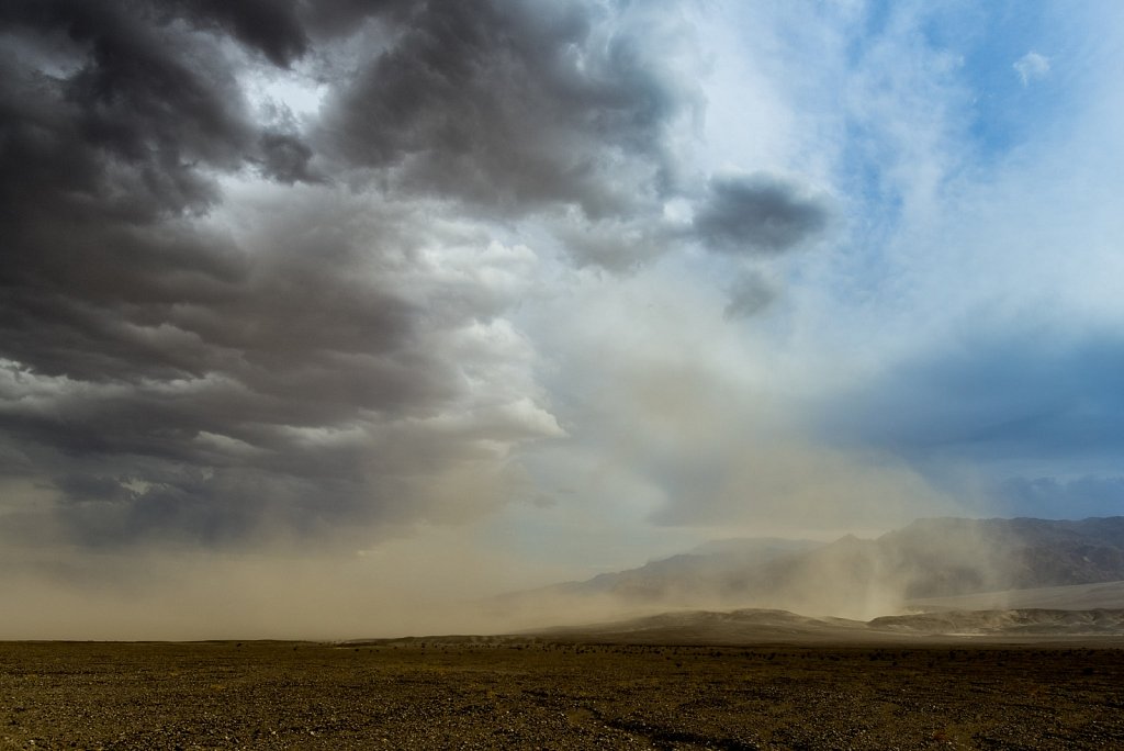 Sand Storm over Death Valley